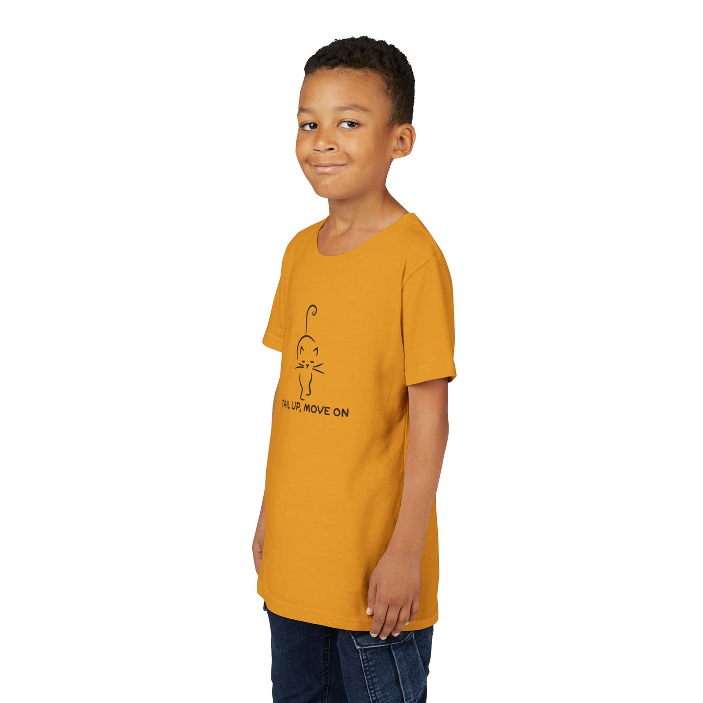 Tail Up, Move On Youth Tee – Small Human, Big Attitude