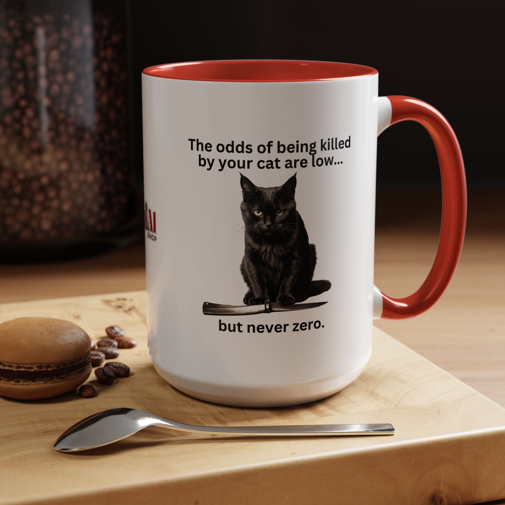 Charming Cat-Themed Accent Coffee Mug (11oz & 15oz) - Korvel