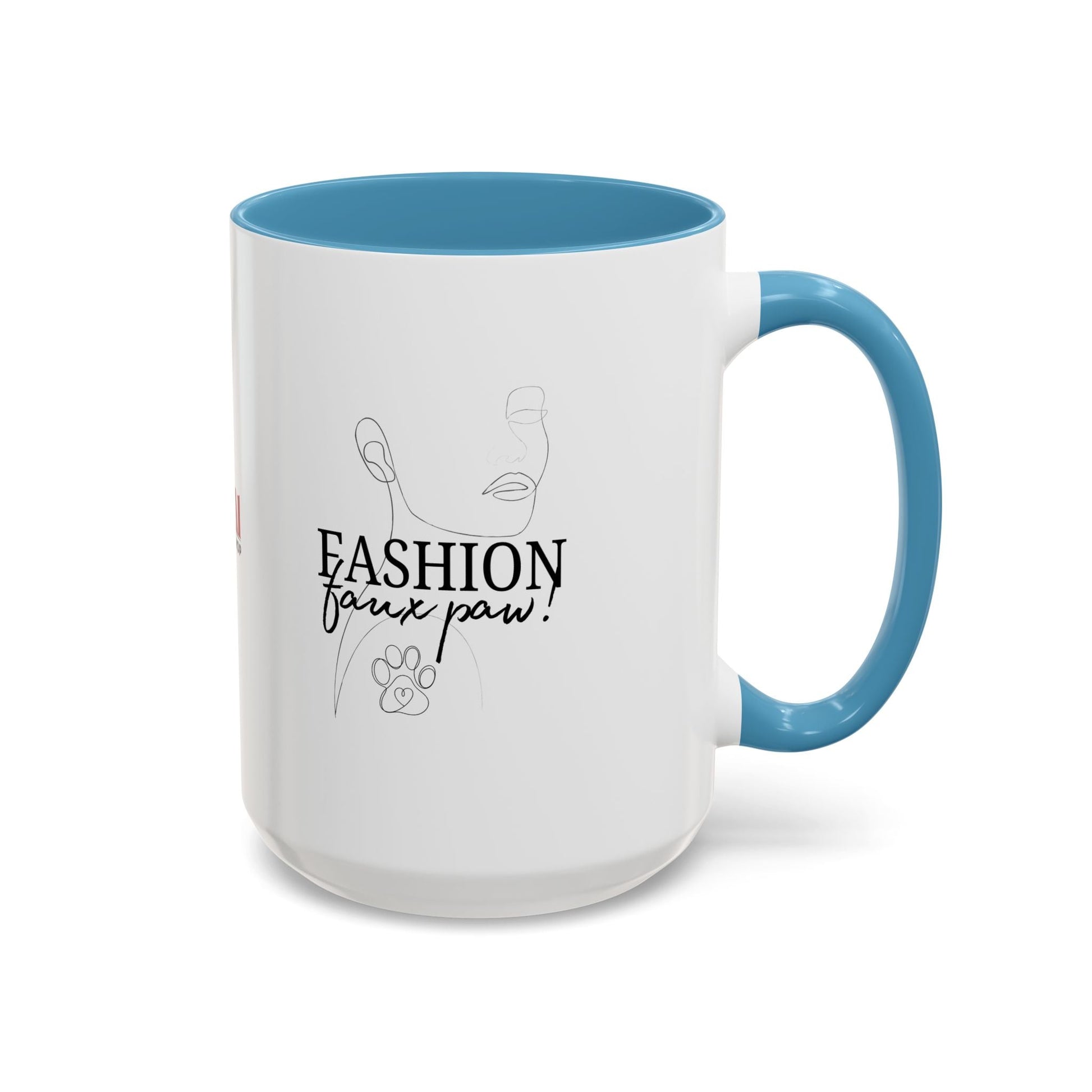 Stylish Faux Paw Accent Coffee Mug - Perfect for Your Brew (11oz & 15oz) - Korvel