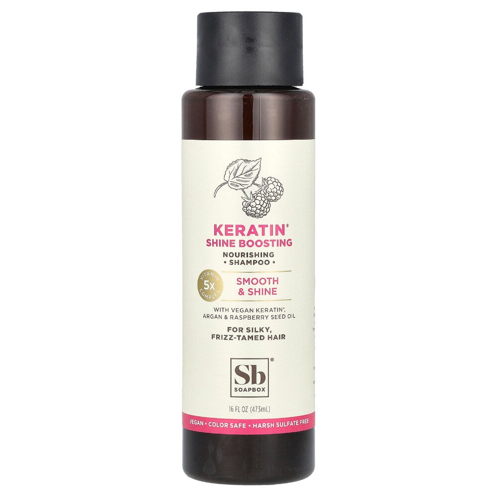 Champú Nutritivo Soapbox con Queratina para Cabello Sedoso - 16 Fl Oz