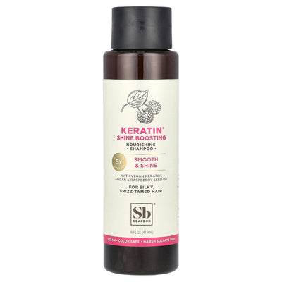 Soapbox Nourishing Shampoo with Keratin for Silky Hair - 16 Fl Oz