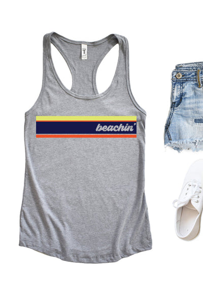 Beachin Tank - Stylish Racerback Top