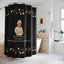 Presidential Parody Shower Curtain - Black & Gold Design