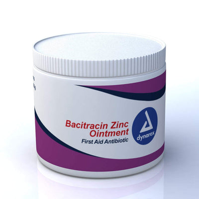 Dynarex Bacitracin Zinc First Aid Ointment - 15 Ounce Jar