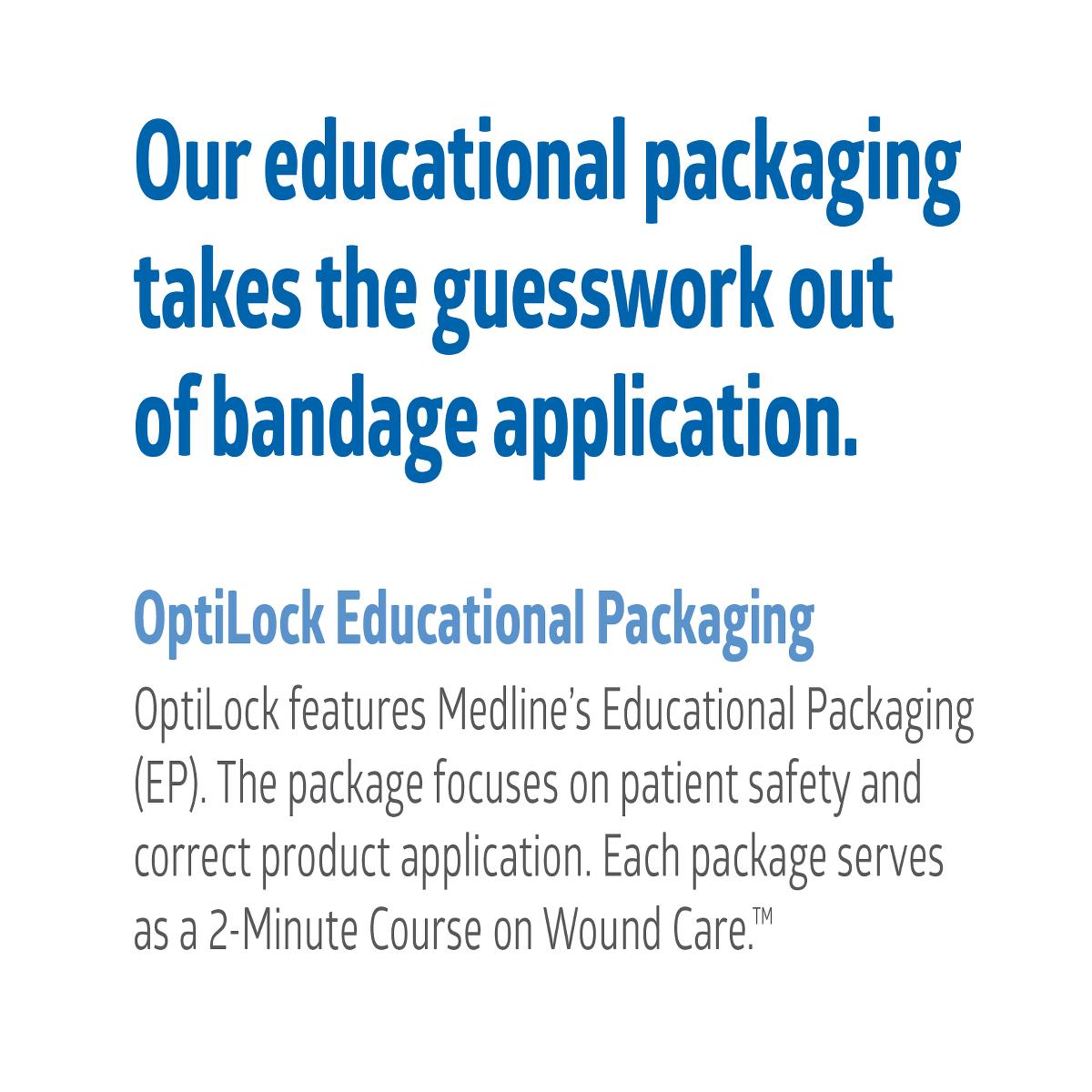 Pansements super absorbants non adhésifs Medline OptiLock