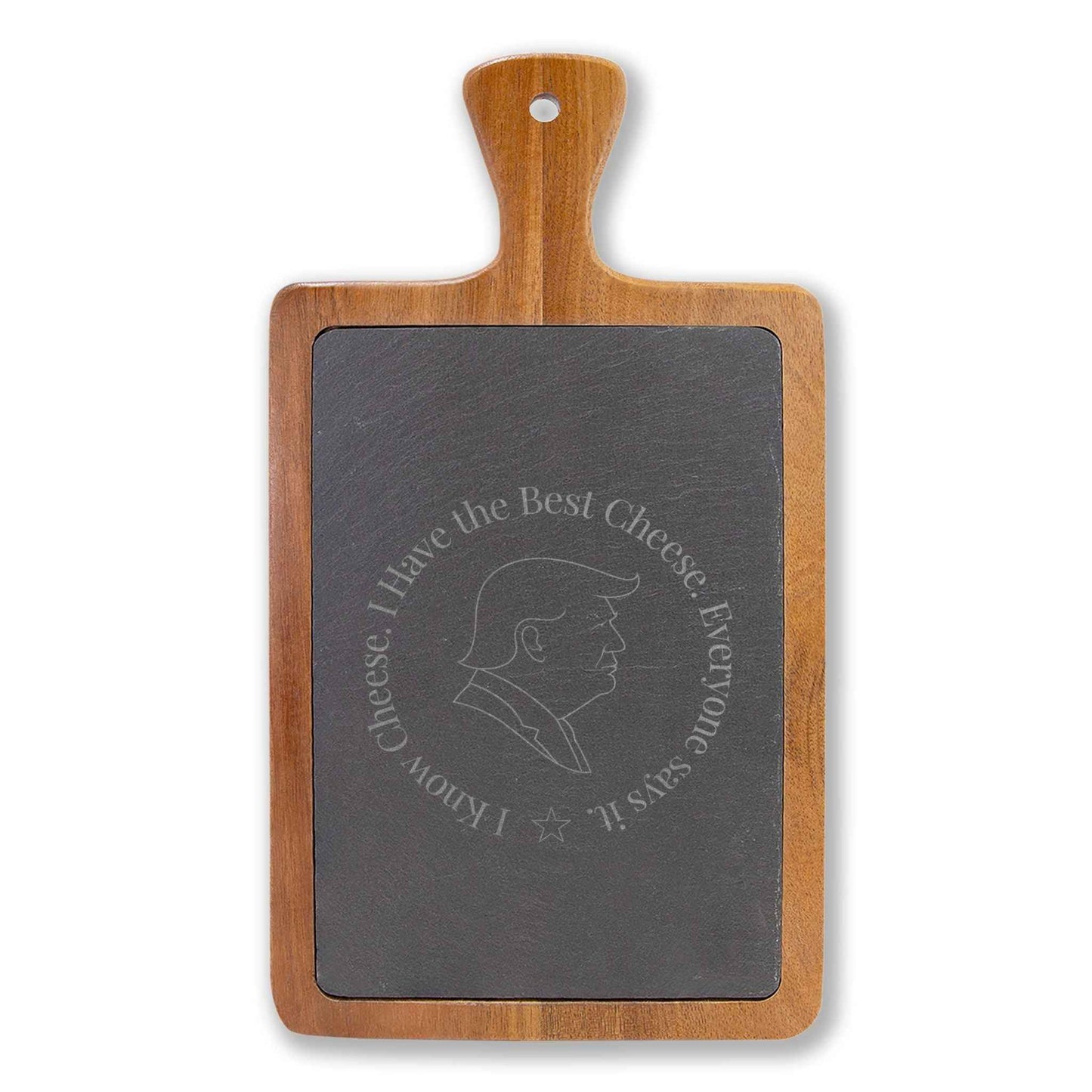 I Know Cheese Charcuterie Board – Engraved Acacia Wood Board