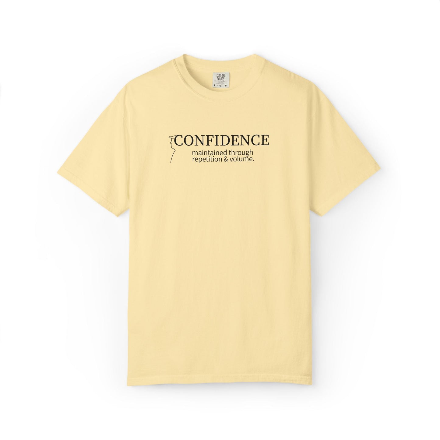 Camiseta Confidence Maintained – Edición Tipografía Minimalista
