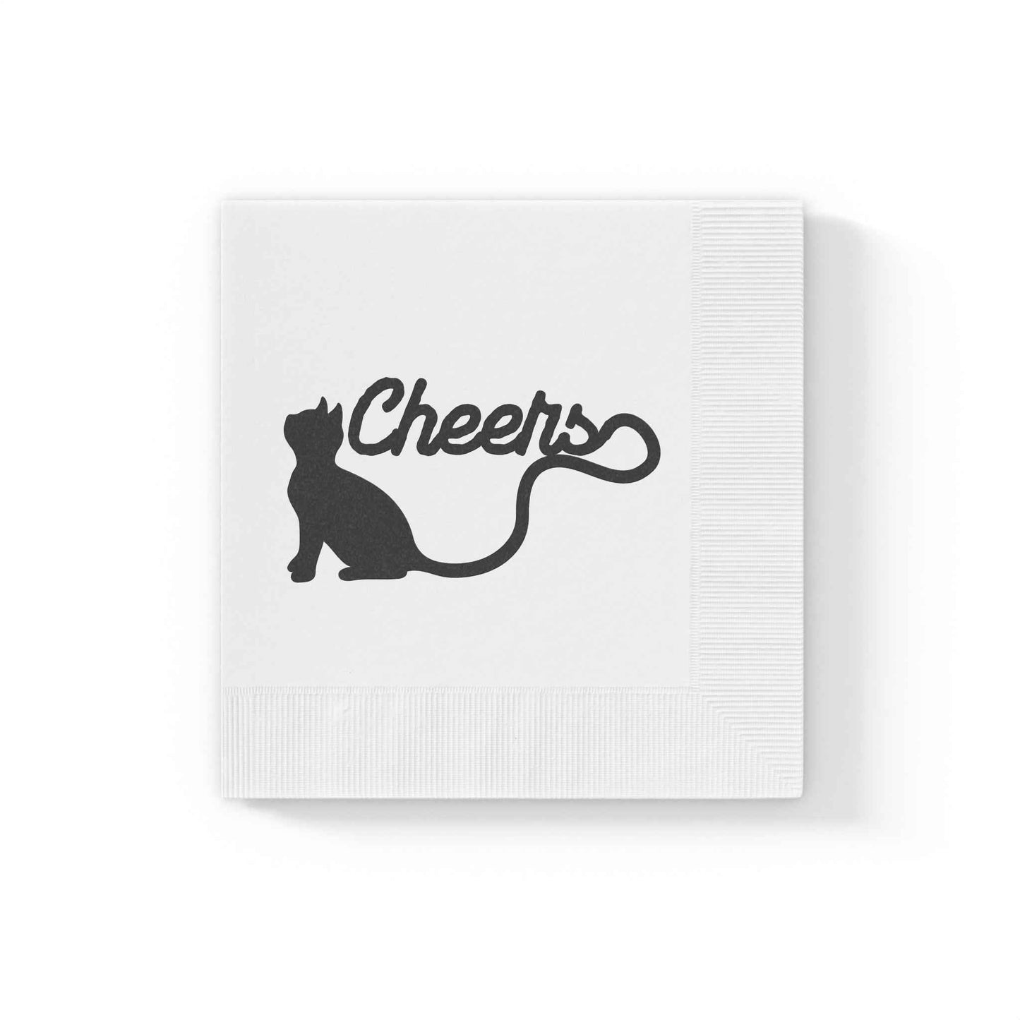 Cheers Cat Tail Cocktail & Luncheon Napkins