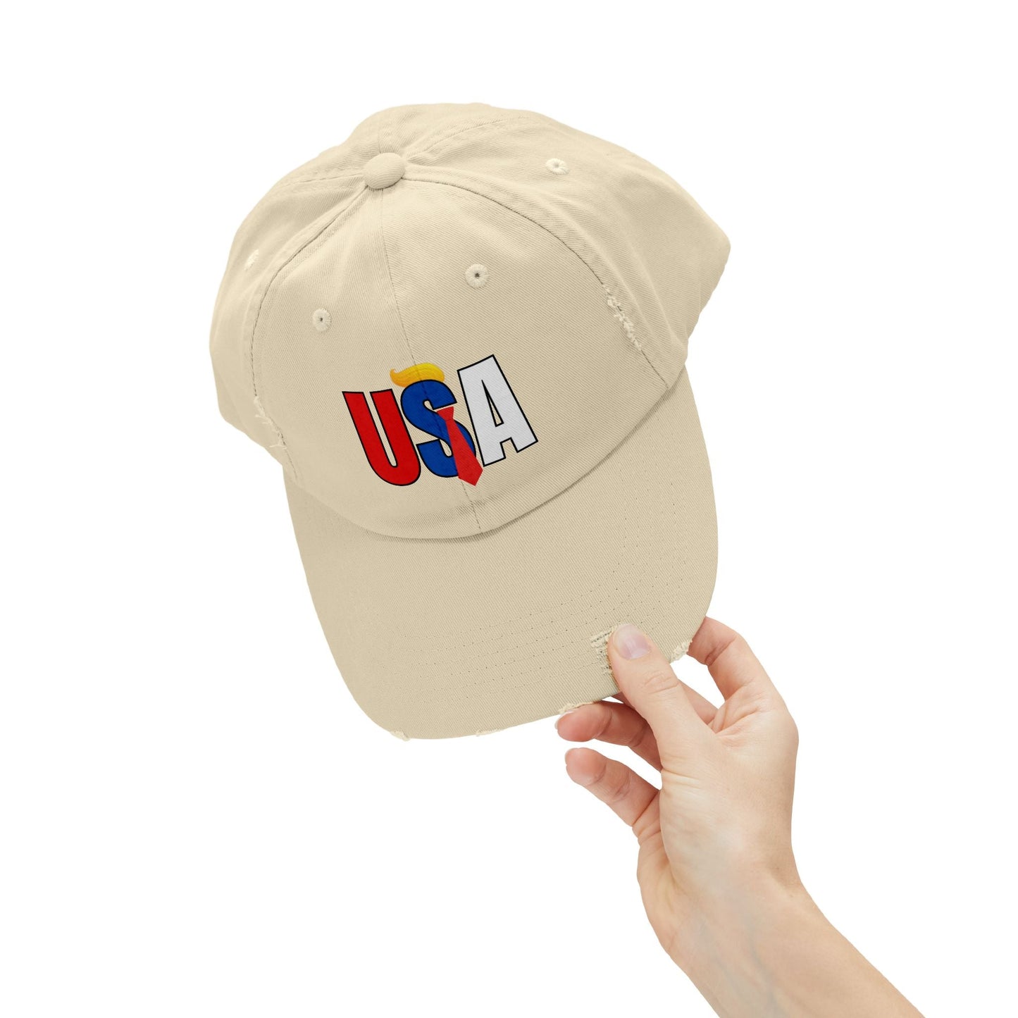 Gorra Unisex Tendencia Distressed USA