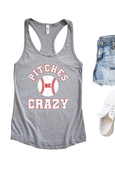 Pitches Be Crazy Racerback Tank Top