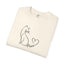 Purr Line Art Cat Unisex T-Shirt