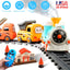 Electric Train Set with Remote Control and Realistic Features