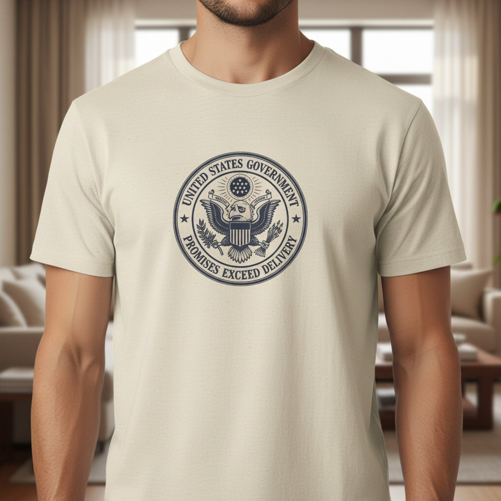 T-shirt avec le sceau du gouvernement des États-Unis - T-shirt en coton premium