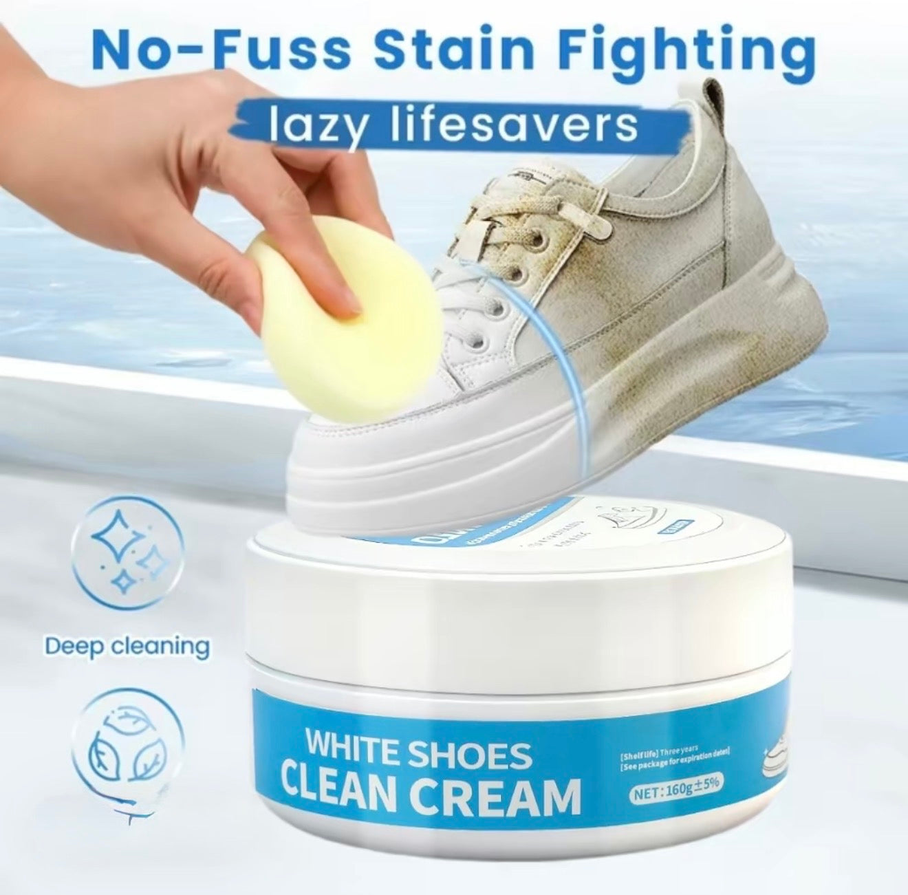 Limpiador de Zapatos PureWhite - Solución de Limpieza Sin Esfuerzo
