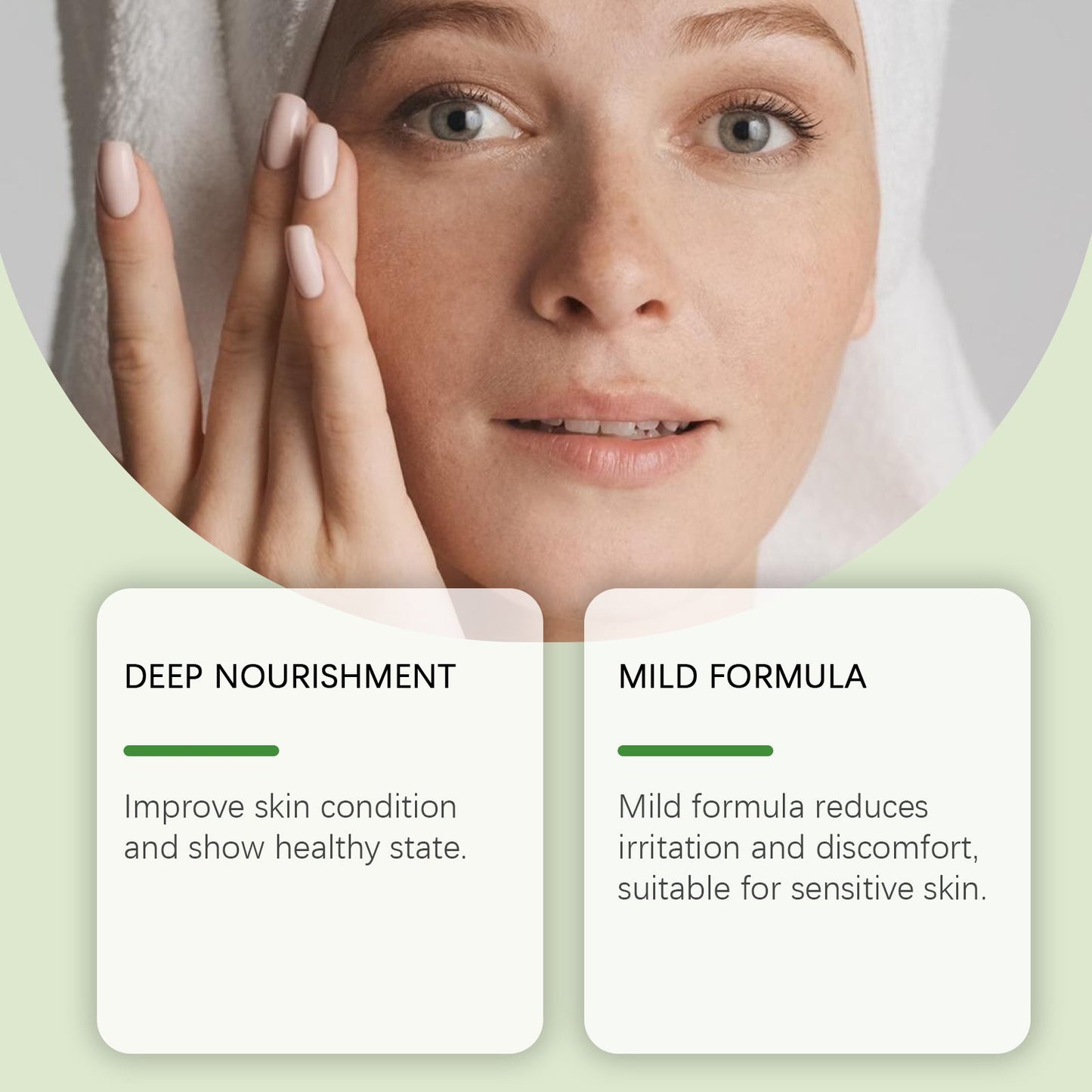 Green Tea Moisturizing Face Cream Gloss Oil Control Clean Balance Skin Moisturizing Moisturizing Skincare Set - Korvel