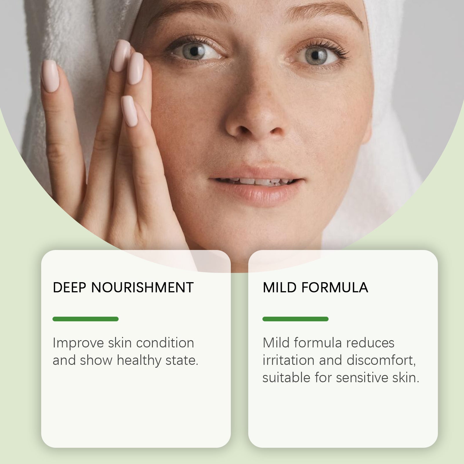 Green Tea Moisturizing Face Cream Gloss Oil Control Clean Balance Skin Moisturizing Moisturizing Skincare Set - Korvel