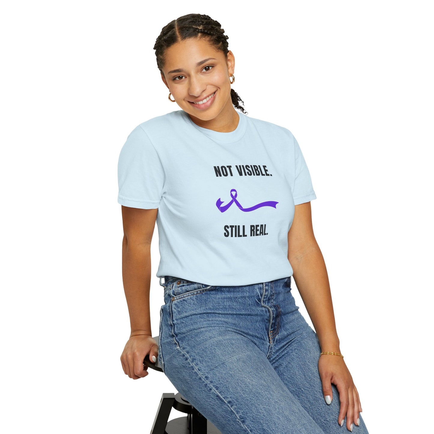 Not Visible. Still Real. T-Shirt - Epilepsy Awareness