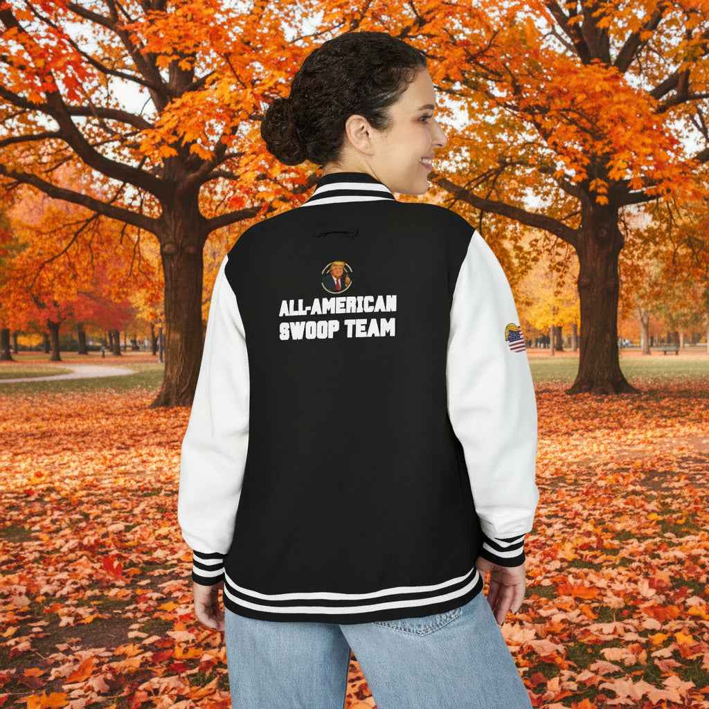 All American Swoop Team Letterman Jacket – Varsity Edition
