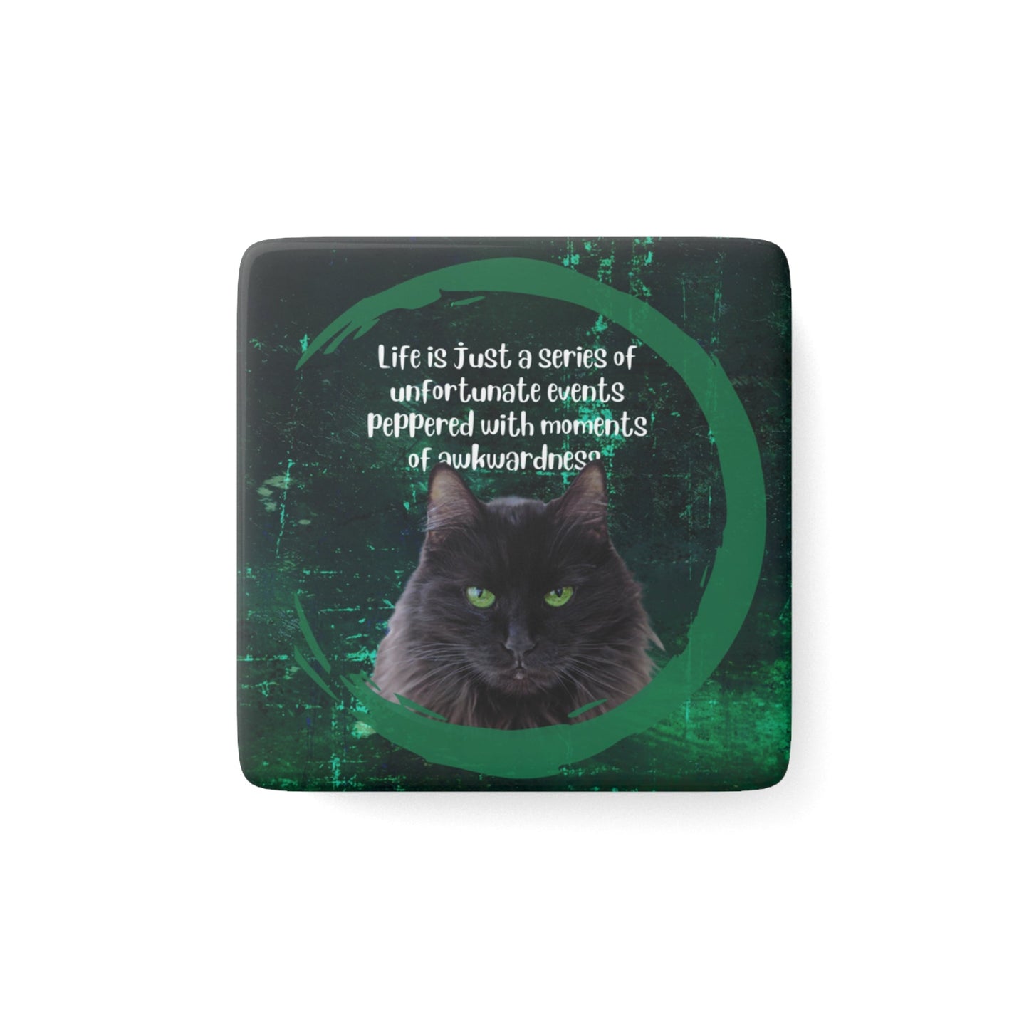 Awkwardness Square Porcelain Refrigerator Magnet