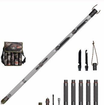 Multifunctional Tactical Alpenstock for Hiking and Camping