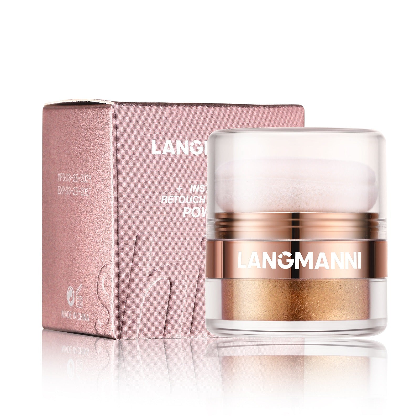LANGMANNI Highlight powder, pat powder, face and body blush and contour powder - Korvel