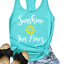Sunshine and Tanlines Racerback Tank Top