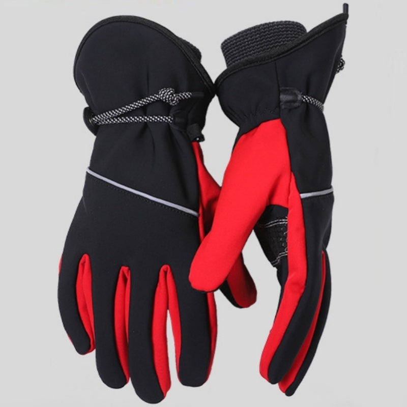 Premium Warm Ski Riding Gloves - Fleece-Lined & Waterproof