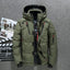 Premium Hooded Men's Black Parka Coat