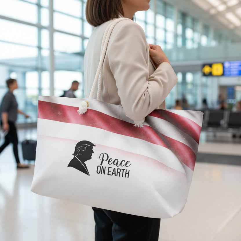 Peace on Earth Weekender Bag - Political Parody Tote