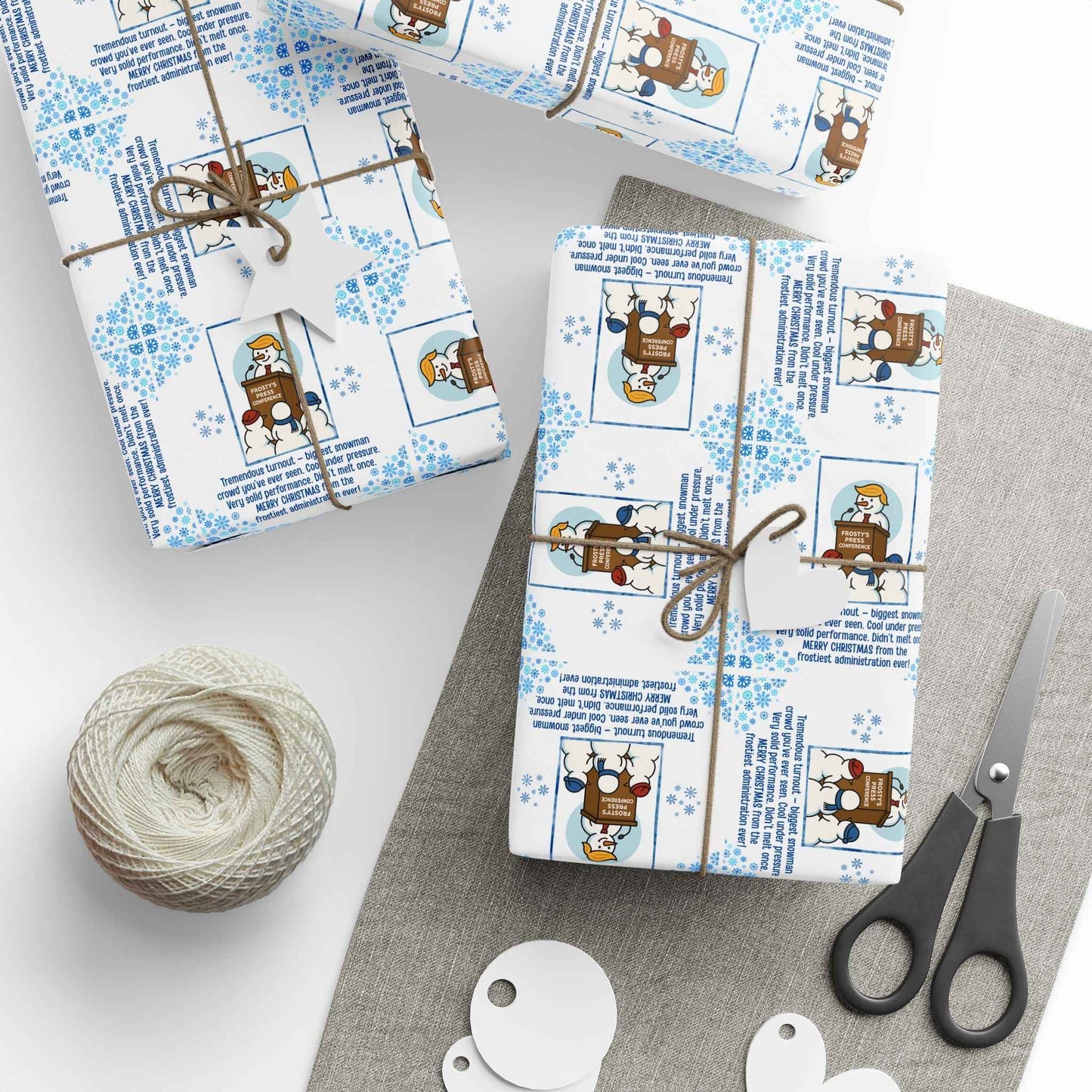 Papier Cadeau de la Conférence de Presse de Frosty