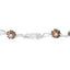 Bracelet en or blanc 10K avec diamants champagne et blancs de 4,0 Cttw - 7 pouces