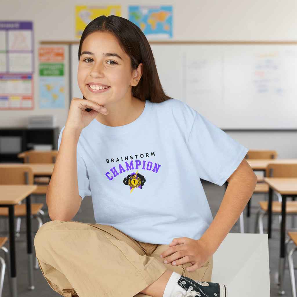Brainstorm Champion Youth Tee – Neurostrong Kids Edition
