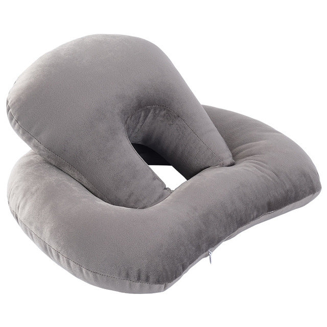 U-Shaped Travel Neck Pillow with Arm Rest Support