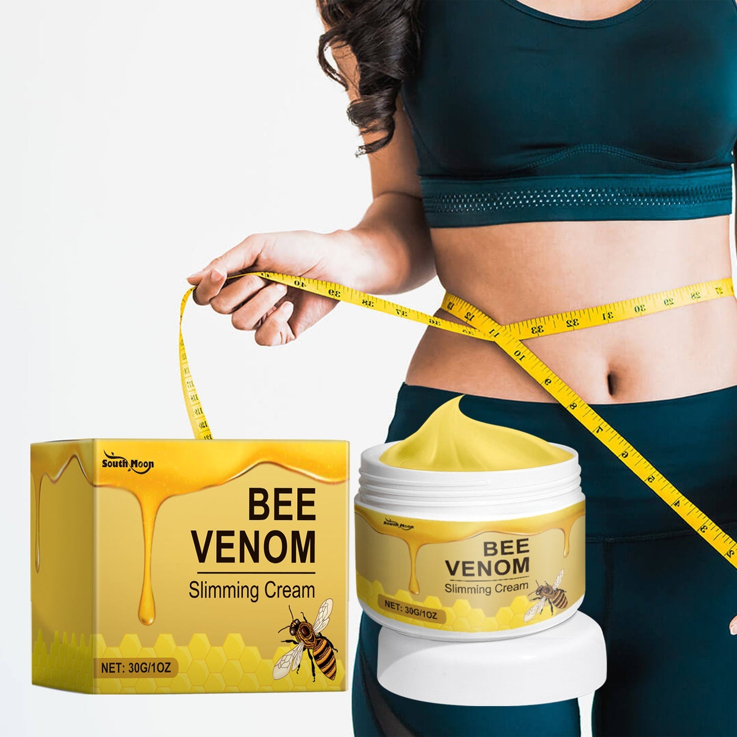 Bee Venom Care Cream Gentle Light Care Firming Muscle Curves Body Moisturizing Moisturizer - Korvel