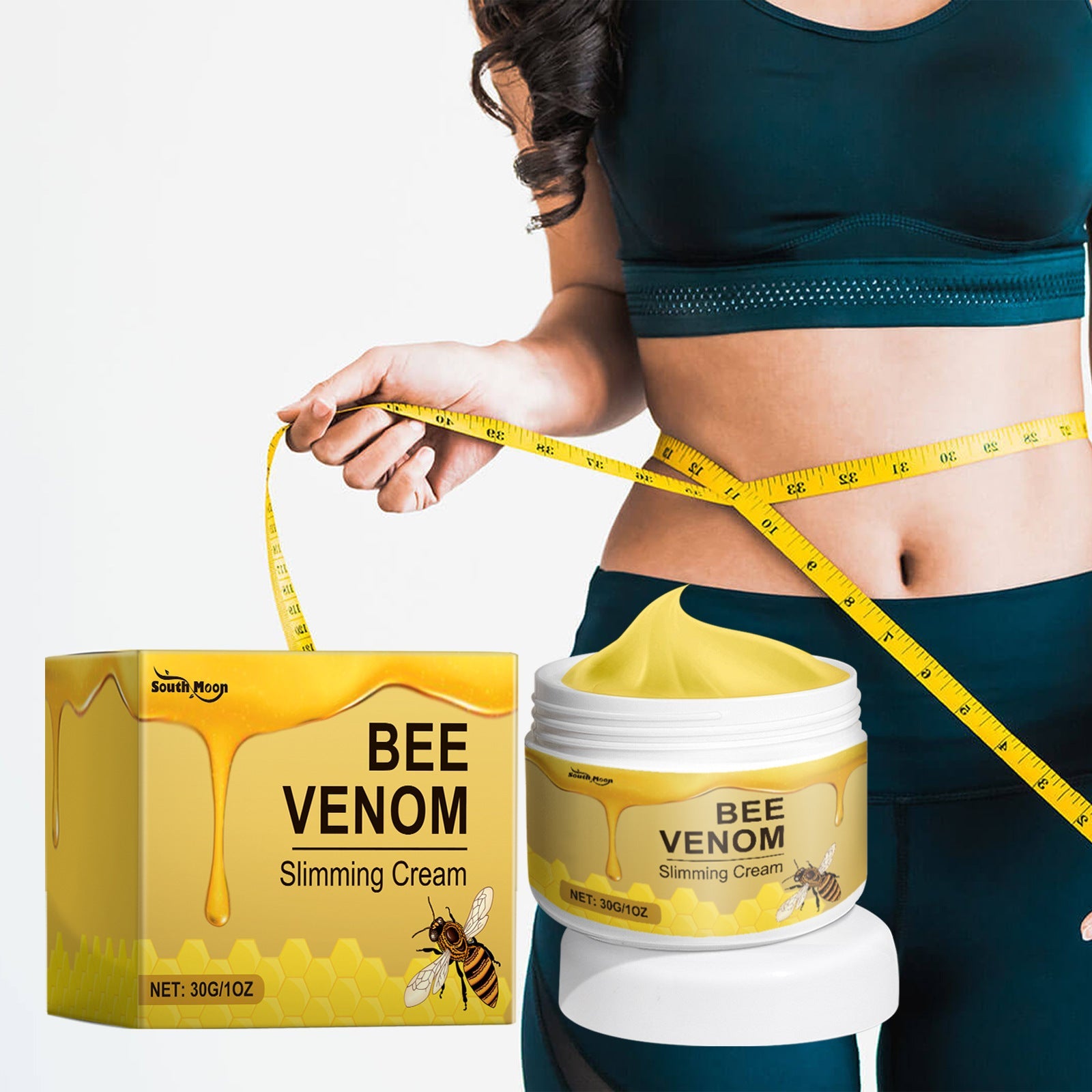 Bee Venom Care Cream Gentle Light Care Firming Muscle Curves Body Moisturizing Moisturizer - Korvel