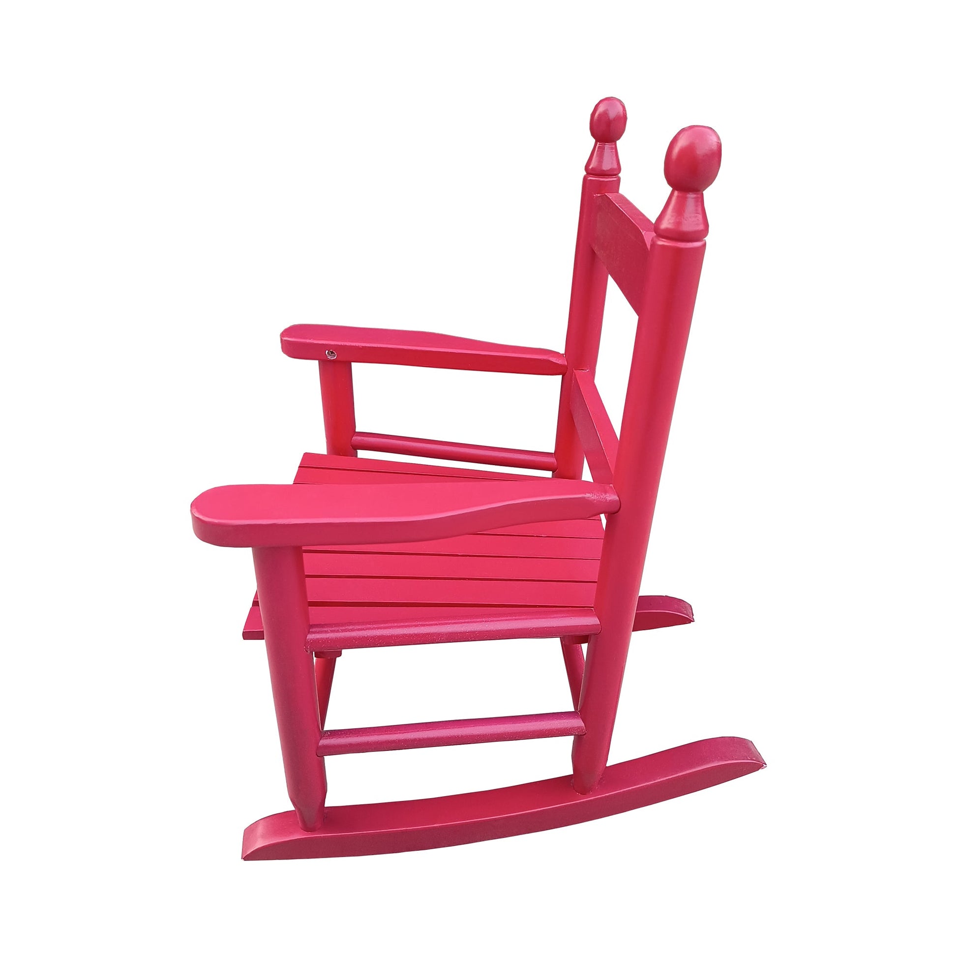 Children's rocking red chair Indoor or Outdoor -Suitable for kids-Durable Solid Wood - Korvel