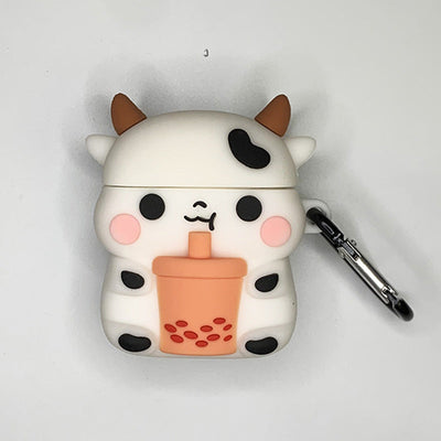 AirPods 5th generation silicone wireless Bluetooth earphone protective case suitable for Apple Pro 2nd generation cute box - Korvel