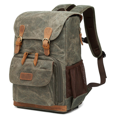Premium Multi-Functional Canvas Camera Backpack
