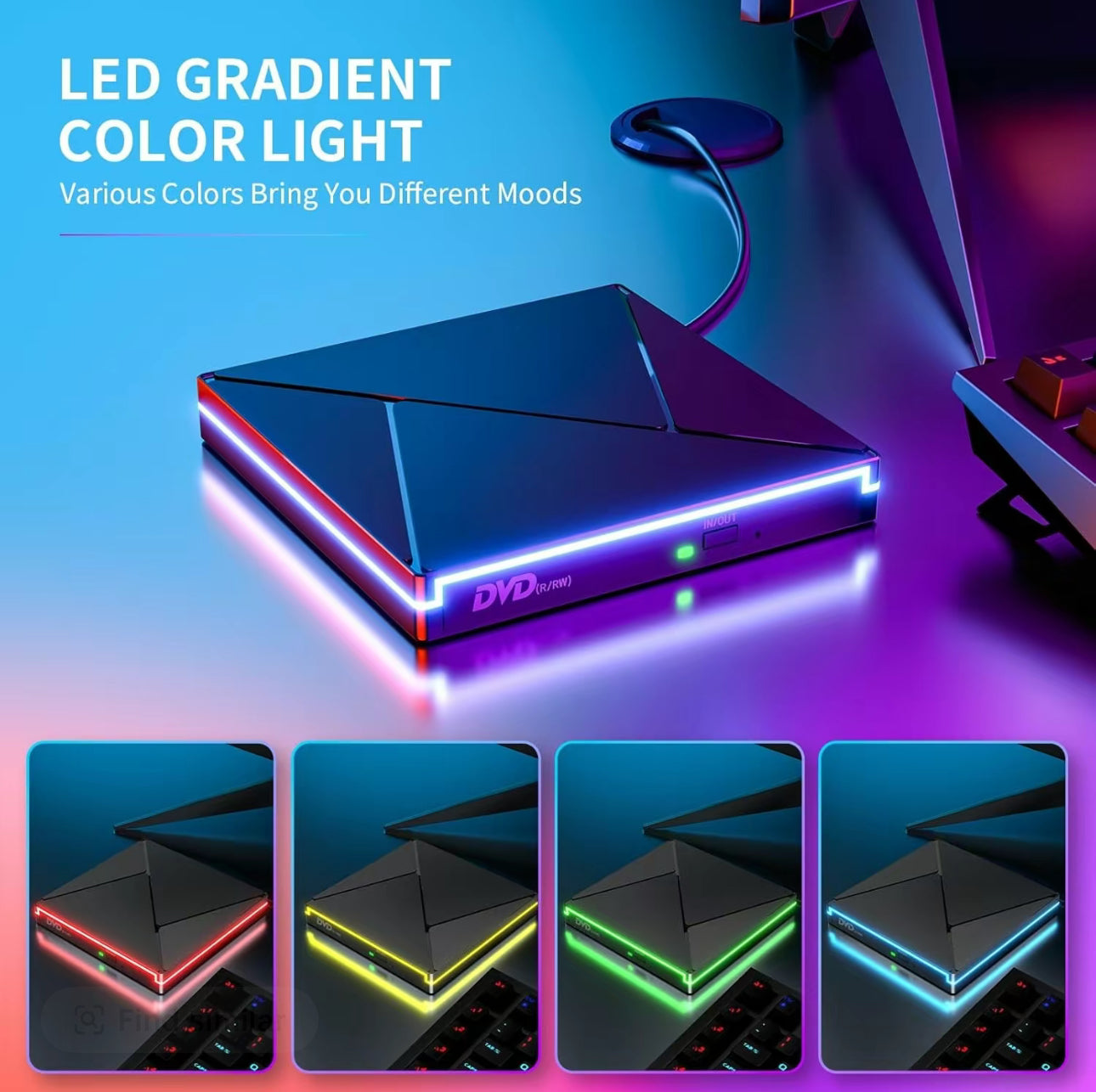 MemoraDrive USB-C DVD Burner - Korvel