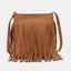 Suede Fringe Shoulder Bag - Stylish & Versatile