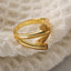 Simple and personalized smooth irregular geometric ring for women niche and versatile ring - Korvel