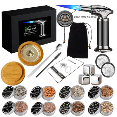 Molec Chef Oak Cocktail Smoker Set
