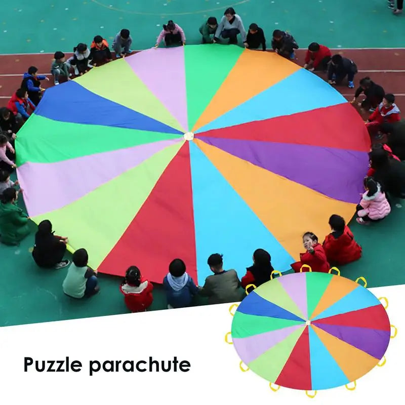Juguete Paracaídas Arcoíris Gigante para Niños - Diversión al Aire Libre