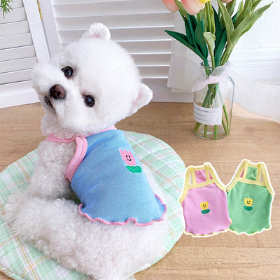 Mile Pet Dog Slim Summer Sheer Schnauzer Pome Teddy Small Dog Bears Cat Clothes - Korvel