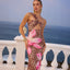 Leopard Print Slim Sexy Backless Long Dress for Women - Korvel