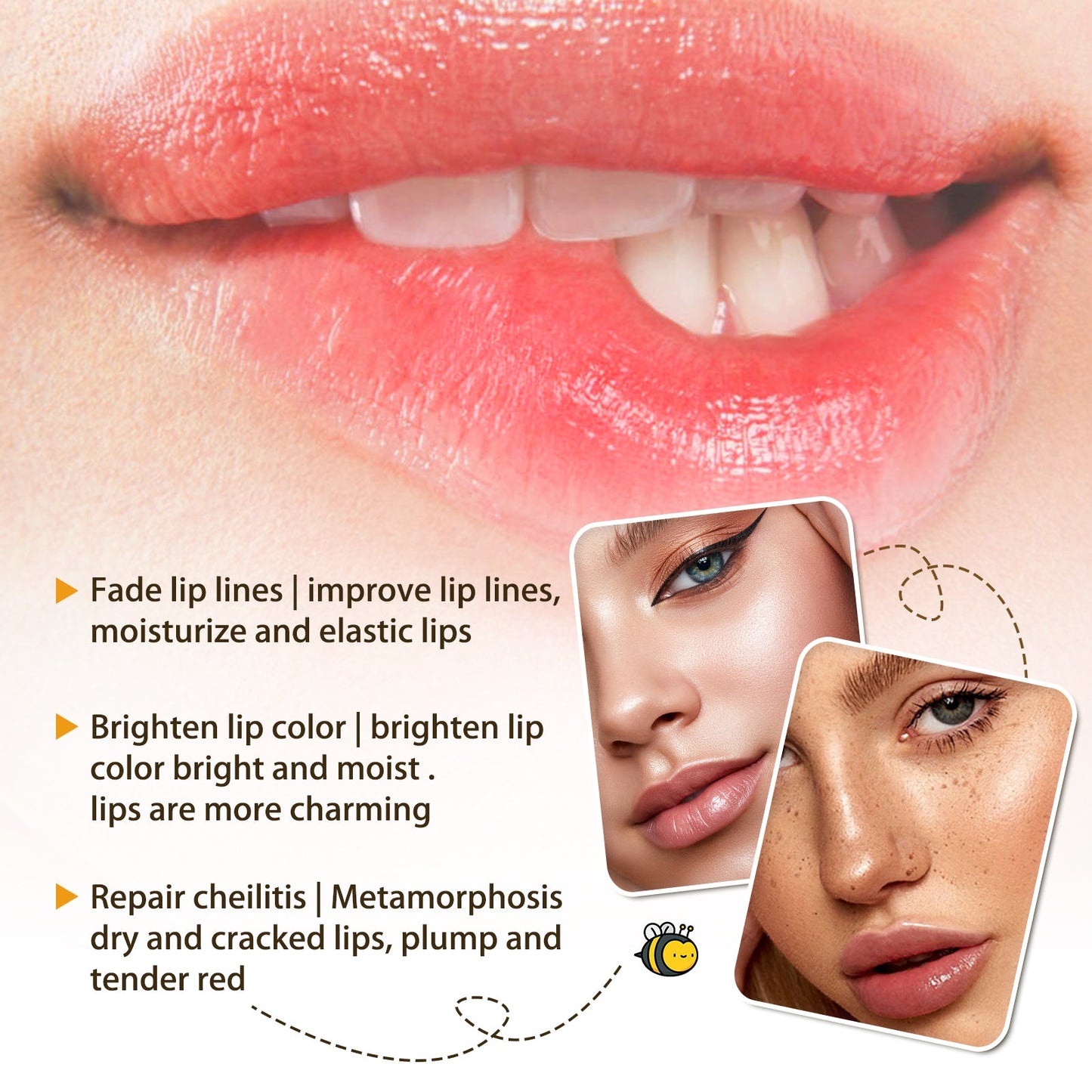 Honey Lip Oil, Reduces Lip Lines Prevents Dryness And Flaking Moisturizing Lip Oil - Korvel