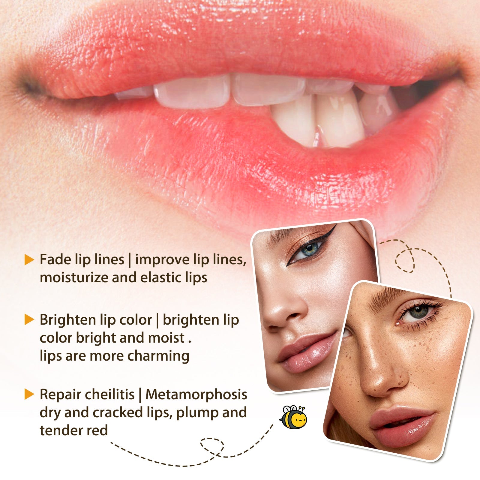 Honey Lip Oil, Reduces Lip Lines Prevents Dryness And Flaking Moisturizing Lip Oil - Korvel