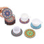 New DIY Diamond Painted Coaster Mat Set of 12 with Datura Pattern (Free Storage Shelf) - Korvel