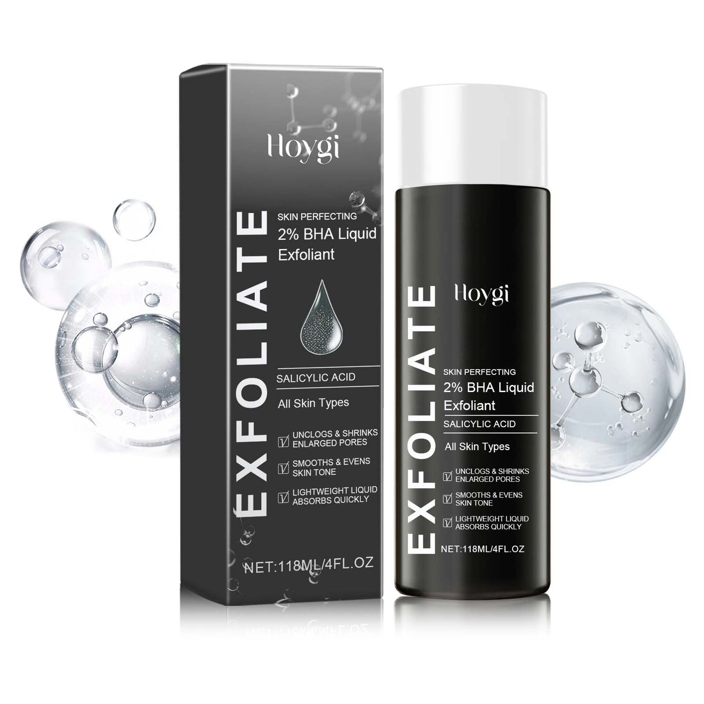 BHA Liquid Exfoliant, Lightening Acne Seal Pore-Tightening And Moisturizing Skin Essence - Korvel
