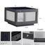 Solar Wall Lamp With Dimmable LED Aluminium - Korvel